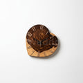 Handcrafted Heart-Shaped  Live Edge  Wall Clock