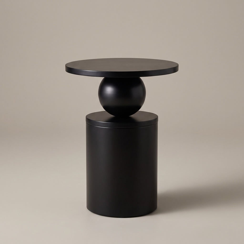 Sculptural Sphere Wood Coffee Table