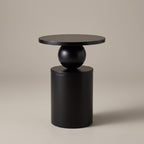 Sculptural Sphere Wood Coffee Table