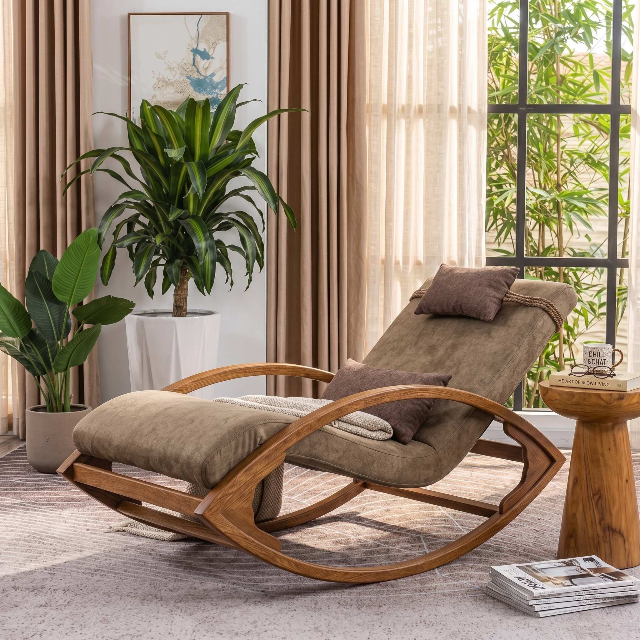 Wooden Lounge Chair