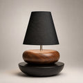 Modern Wood Pebble Table Lamp