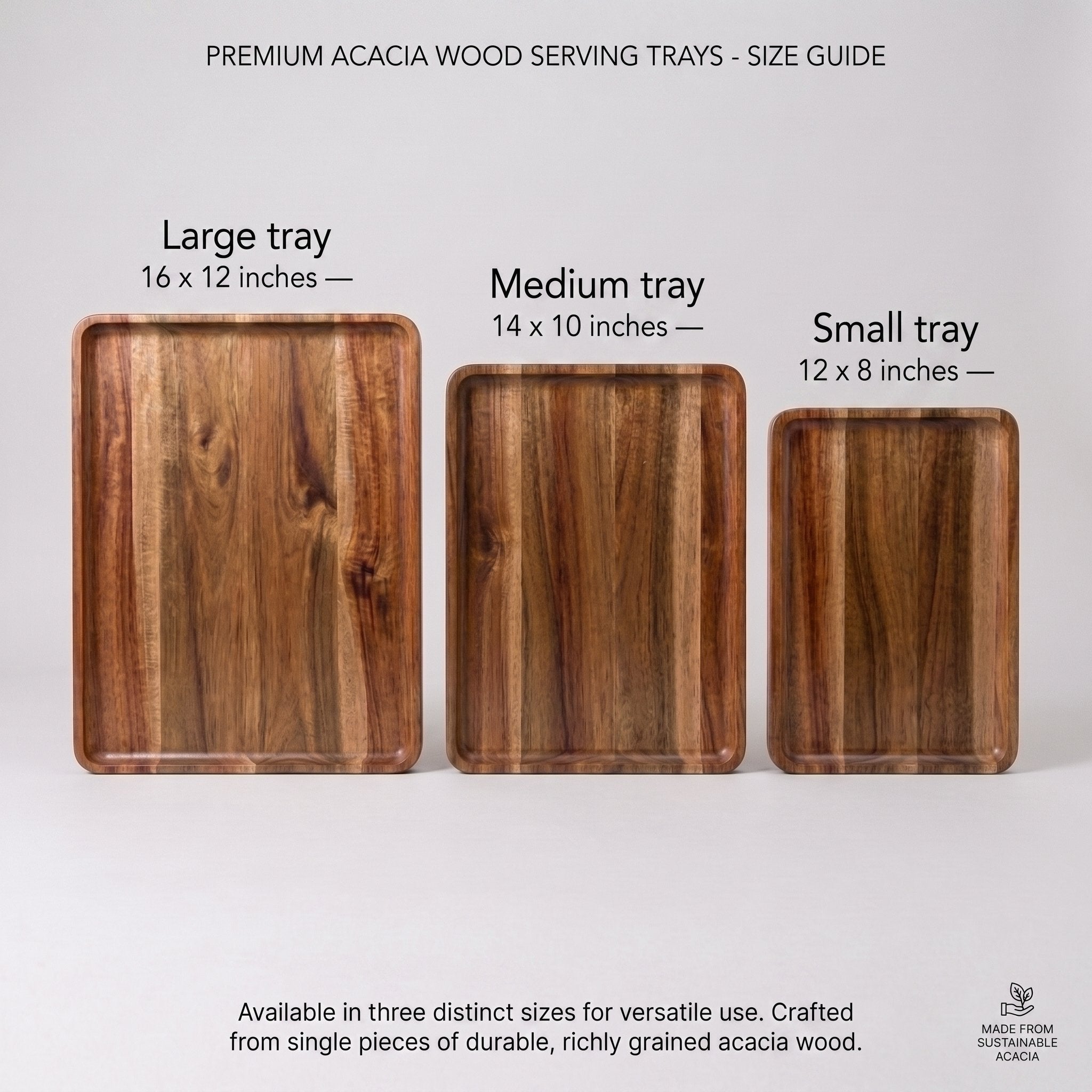 Set of trays