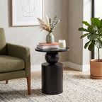 Sculptural Sphere Wood Coffee Table
