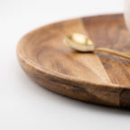 Round Wooden Serving Tray 12 Inch