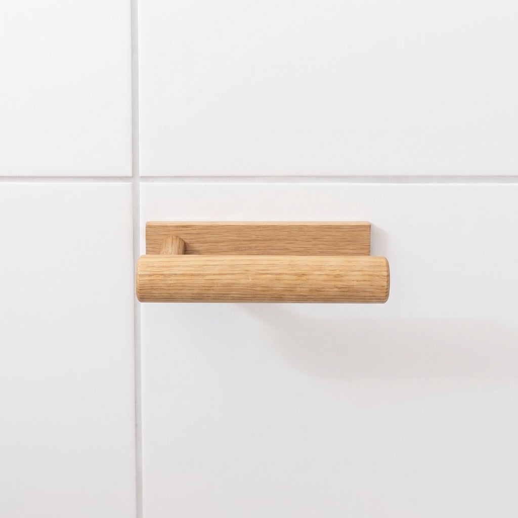 Handcrafted Wood Toilet Paper Holder
