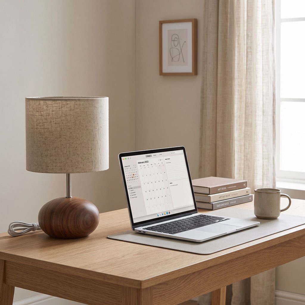 Minimalist Wooden Table Lamp