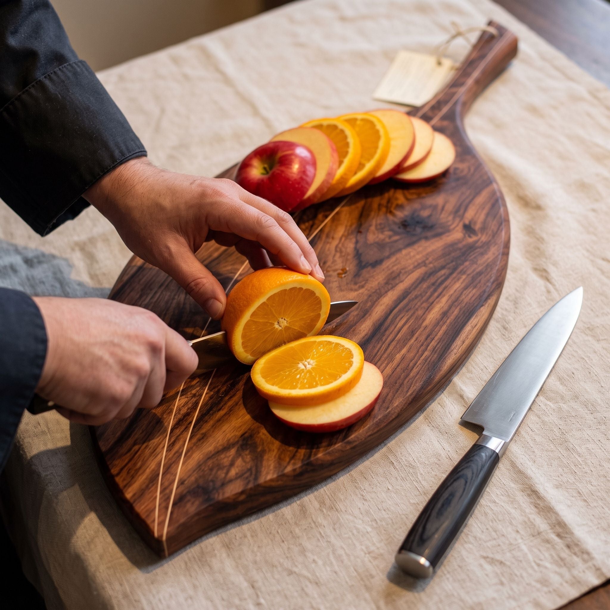 Leaf Shape Wooden Cutting Board