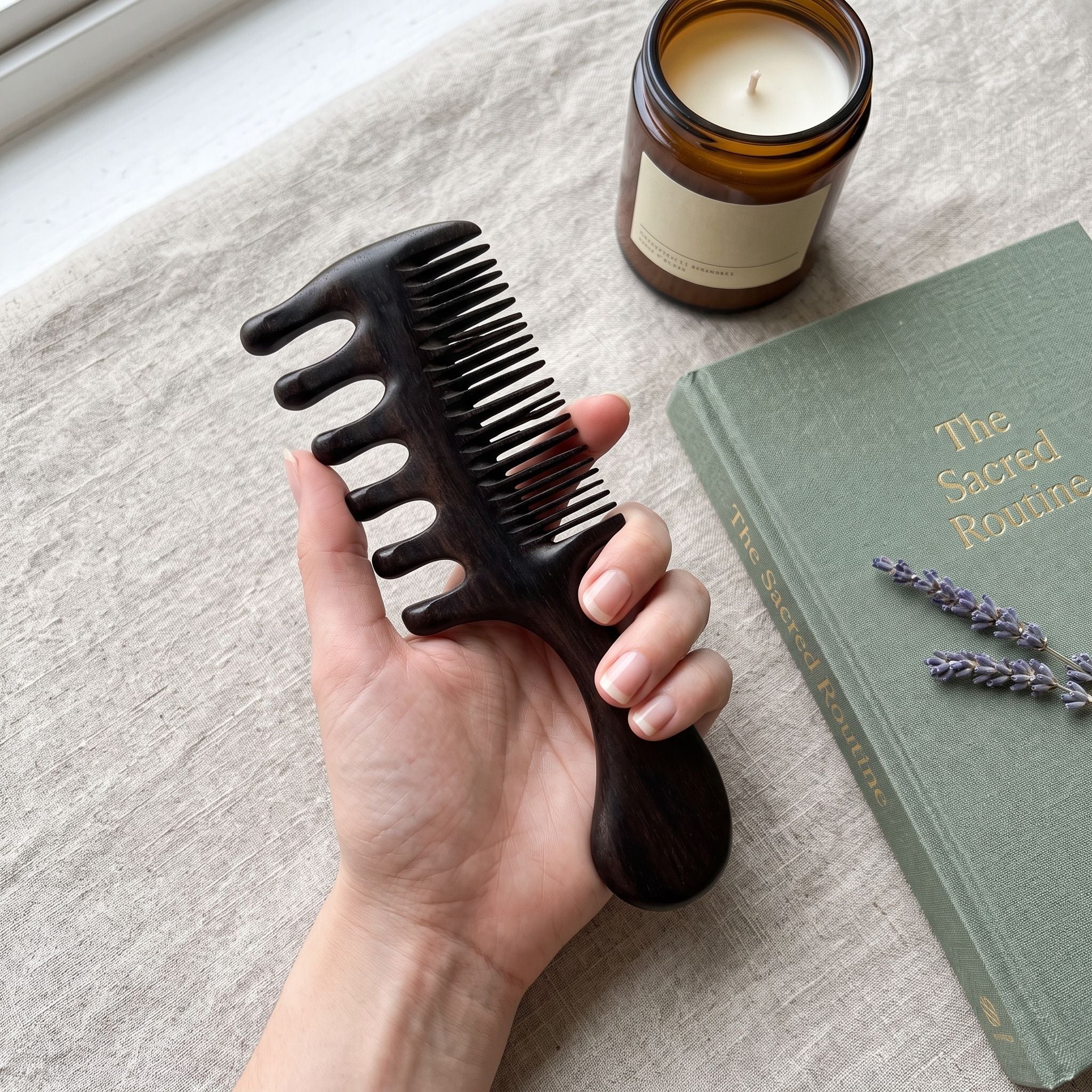 Wooden Comb and Scalp Massager