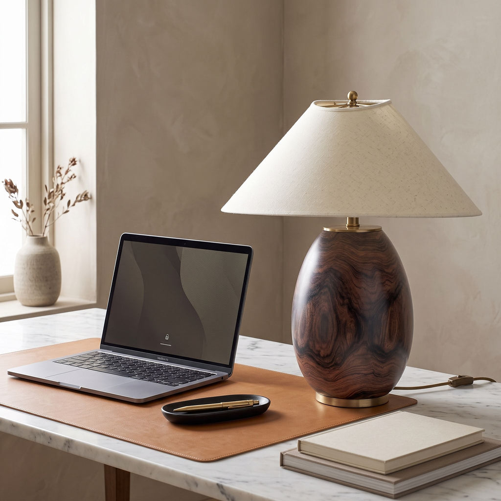 Rosewood Table Lamp
