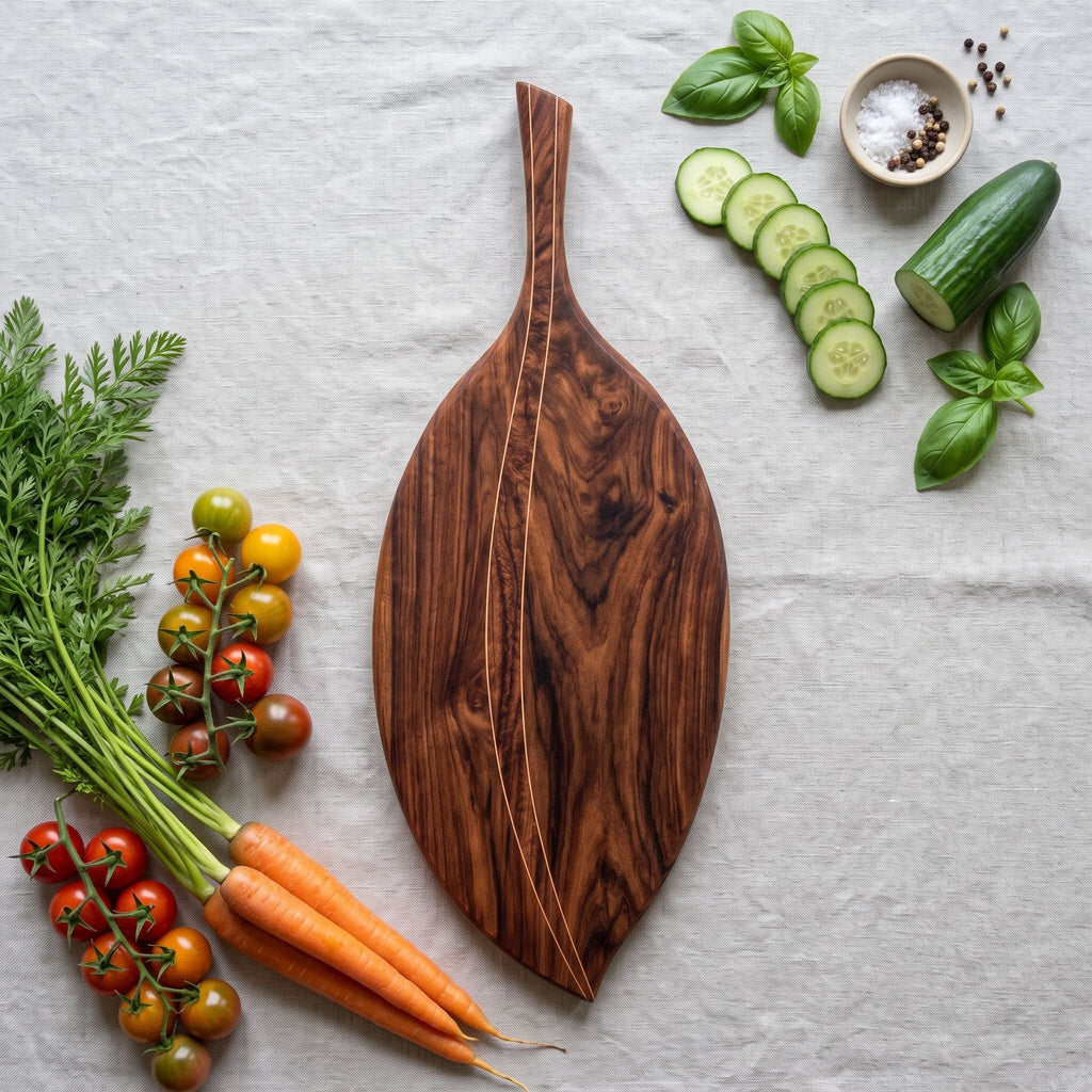 Leaf Shape Wooden Cutting Board