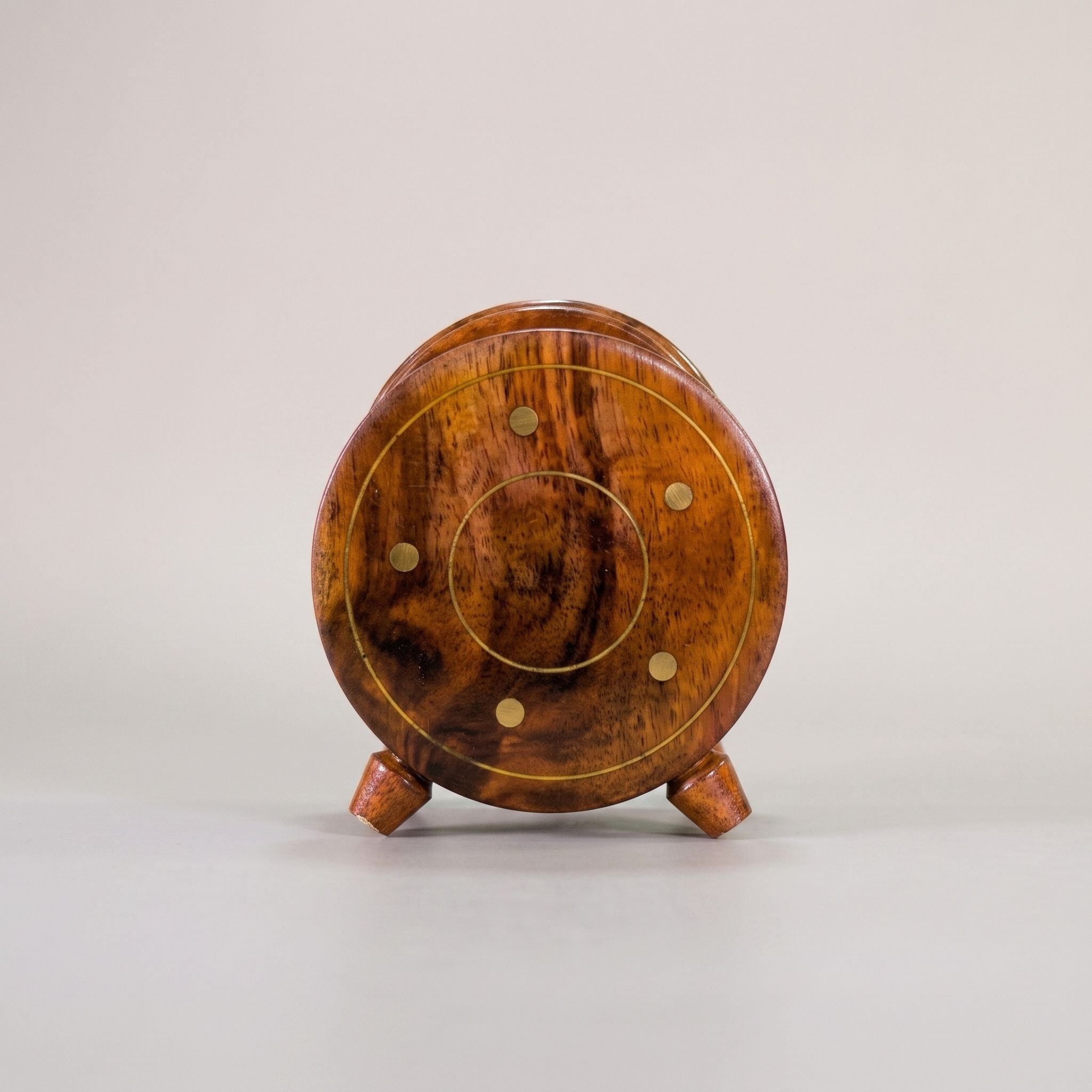 Wooden Coasters Set with Holder