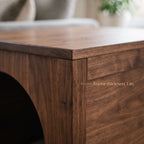 Wooden Dog House End Table