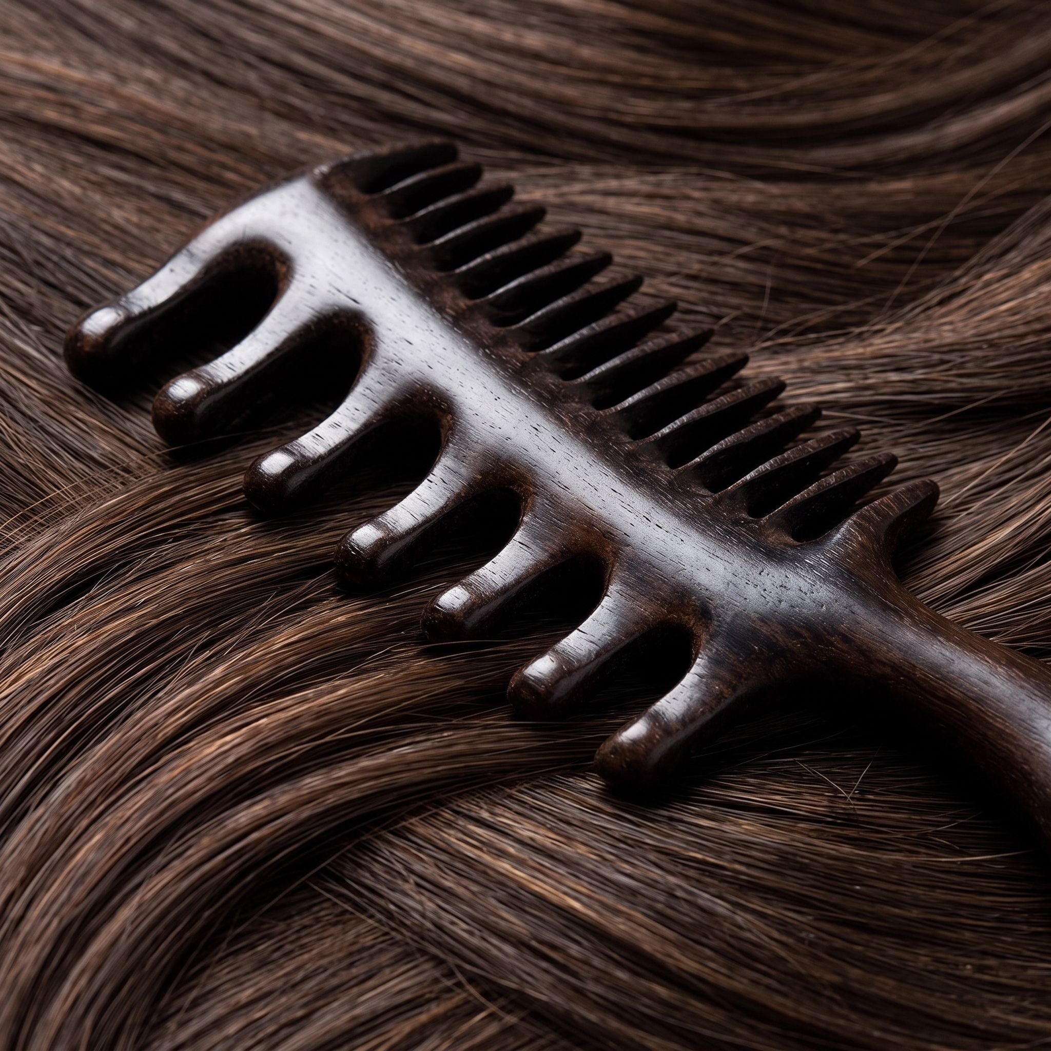 Wooden Comb and Scalp Massager