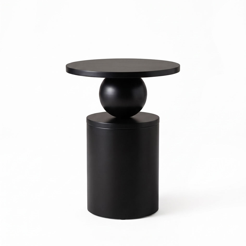 Sculptural Sphere Wood Coffee Table