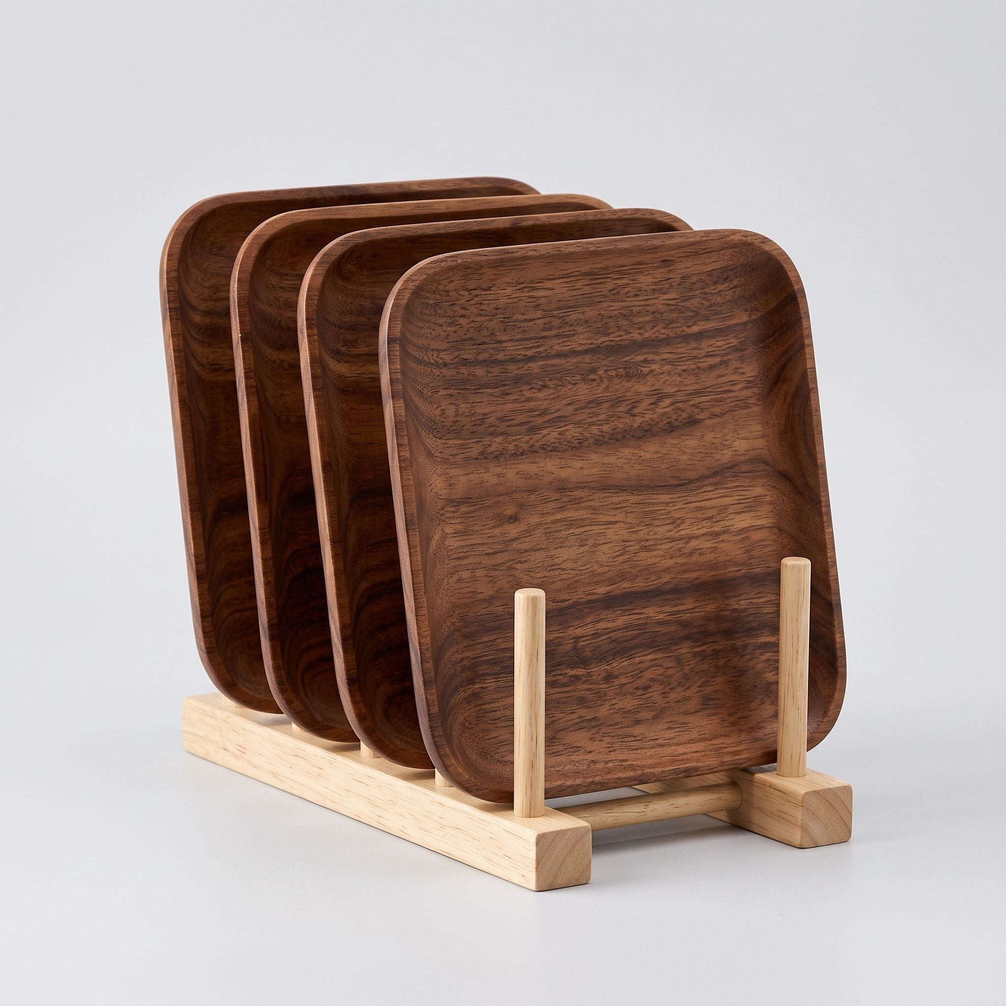 Set of $ plates with stand