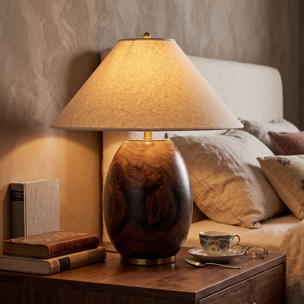Rosewood Table Lamp