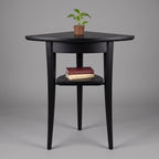 Walnut Corner Table with Drawer