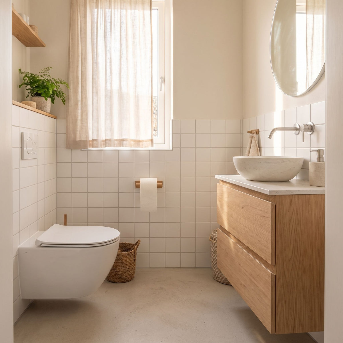 Handcrafted Wood Toilet Paper Holder