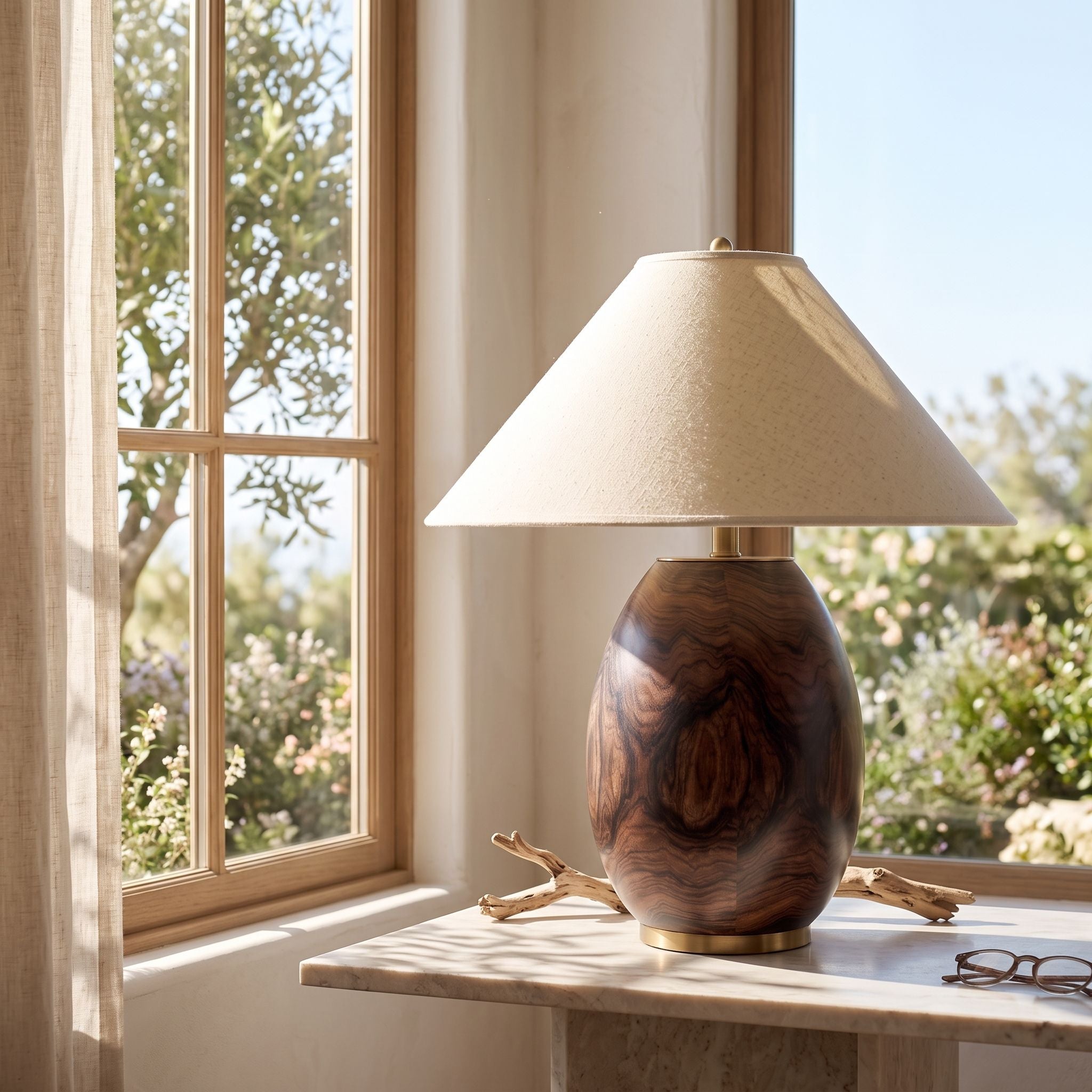Rosewood Table Lamp