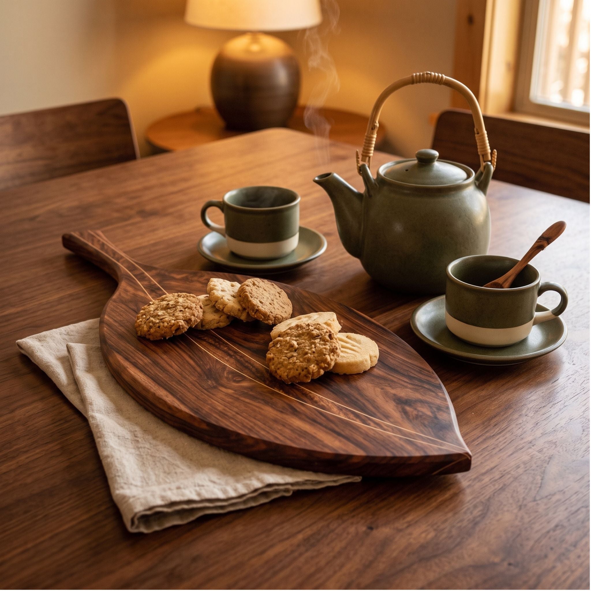 Leaf Shape Wooden Cutting Board
