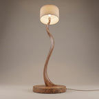 S-Shape Wood Floor Lamp