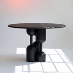 Sculptural Cylindrical Round Table