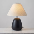 Sculptural Burl Wood Table Lamp