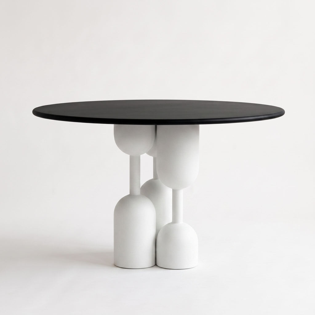 Sculptural Cylindrical Round Table