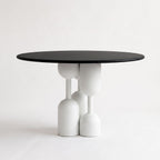Sculptural Cylindrical Round Table