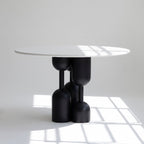 Sculptural Cylindrical Round Table