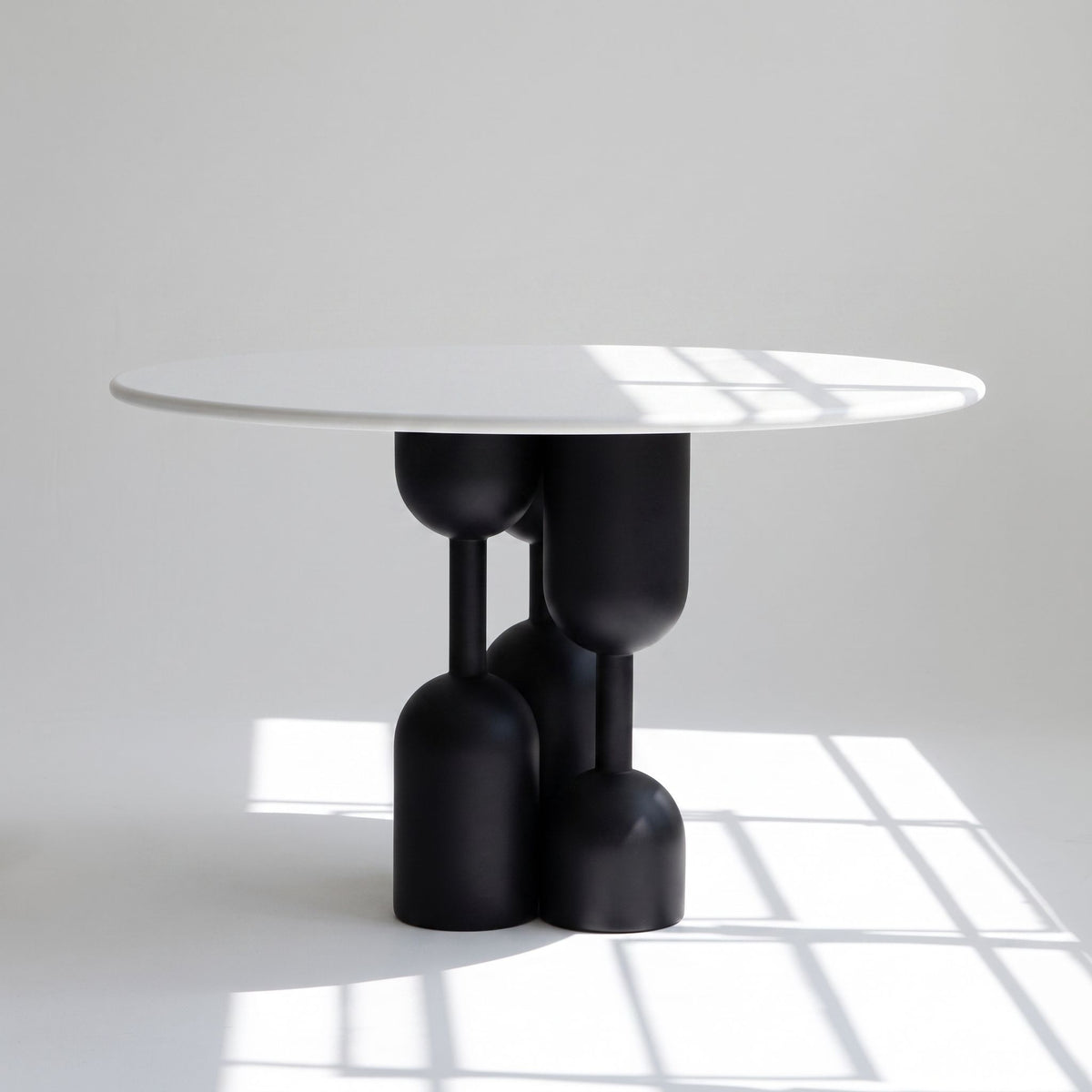 Sculptural Cylindrical Round Table