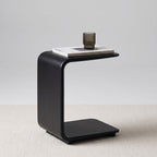 Walnut C-Table Side Table