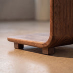 Walnut C-Table Side Table