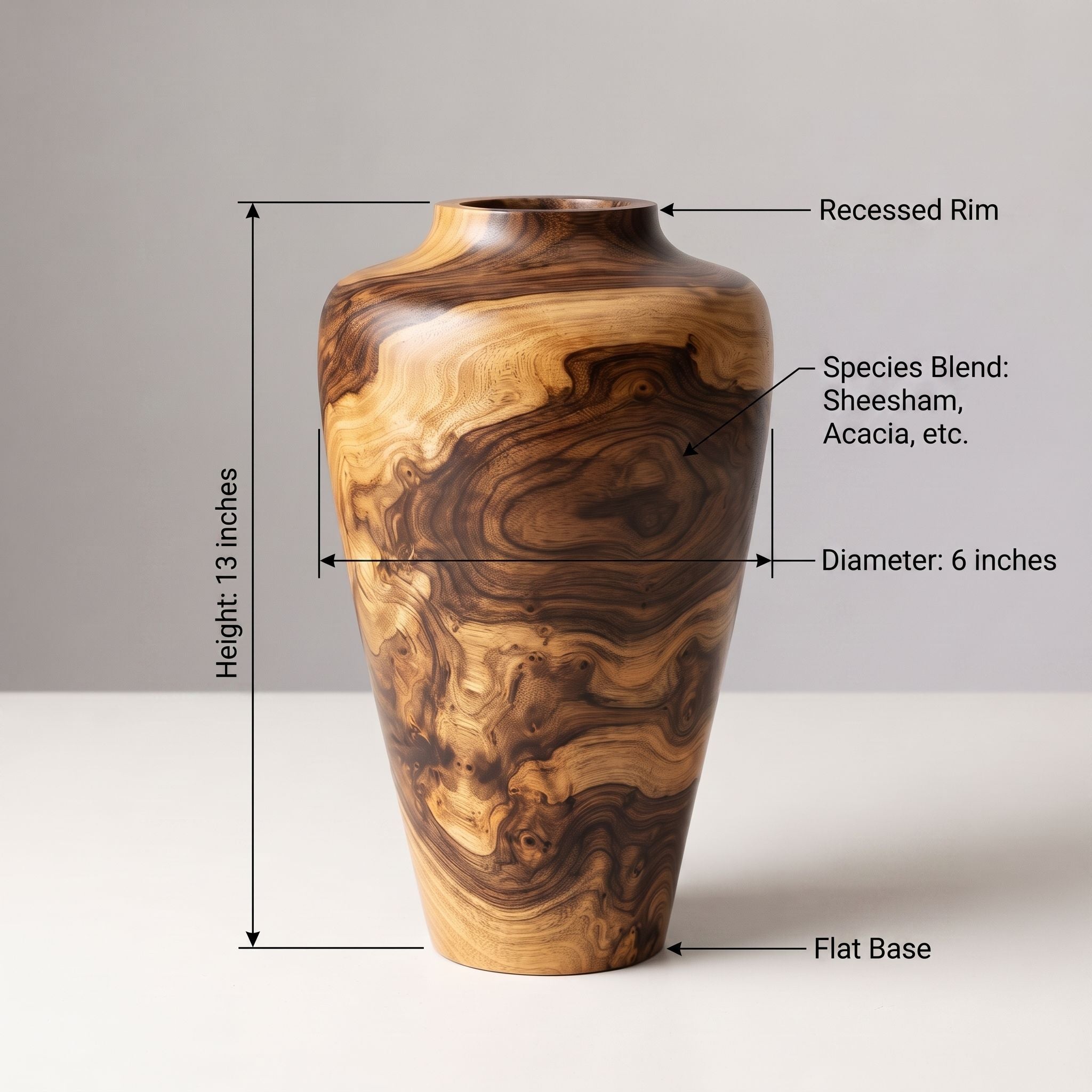 Two-Tone Grain Urn Vase
