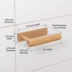 Handcrafted Wood Toilet Paper Holder