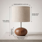 Minimalist Wooden Table Lamp