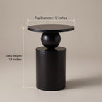 Sculptural Sphere Wood Coffee Table