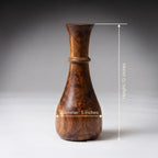 Hand-Turned Burl Wood Bud Vase