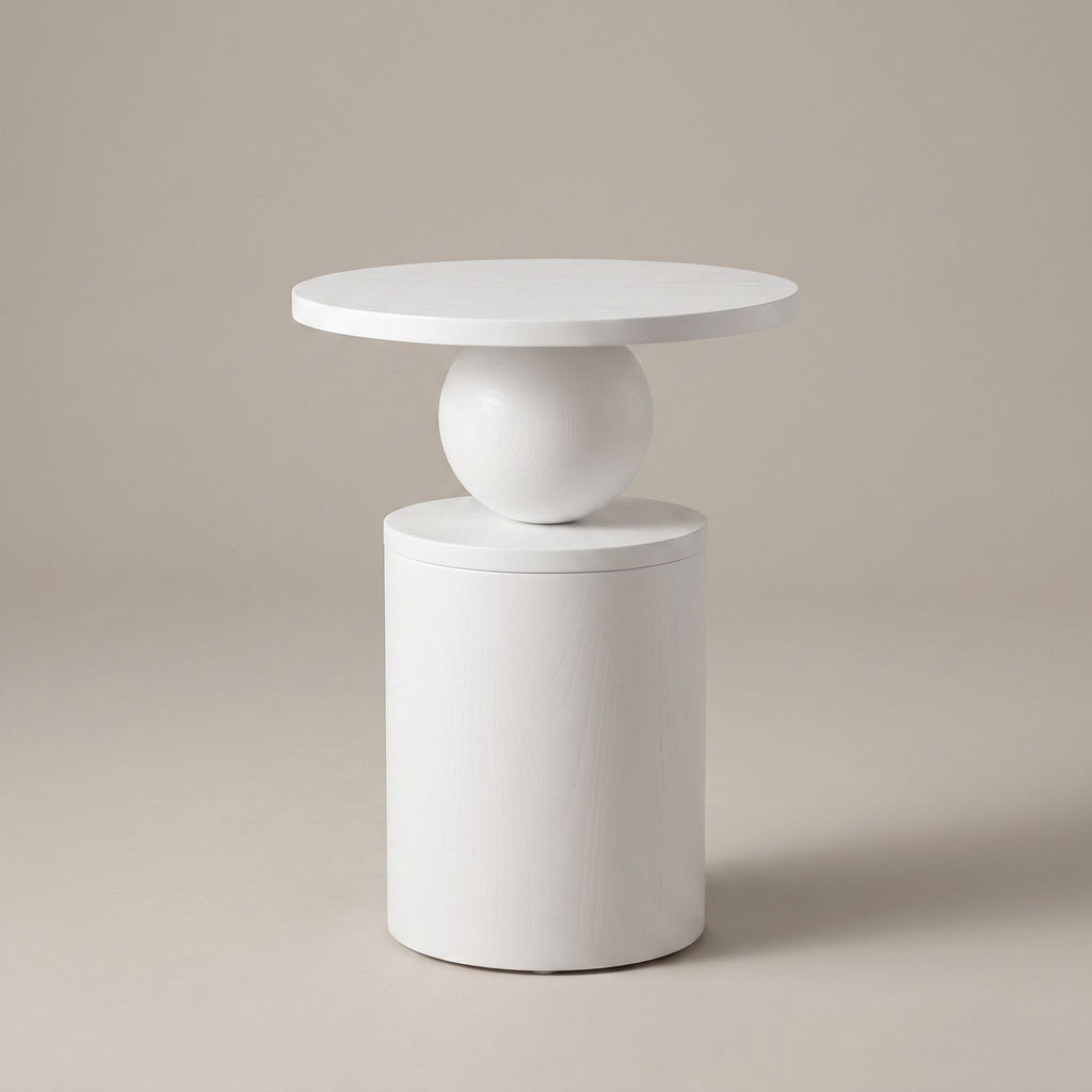 Sculptural Sphere Wood Coffee Table