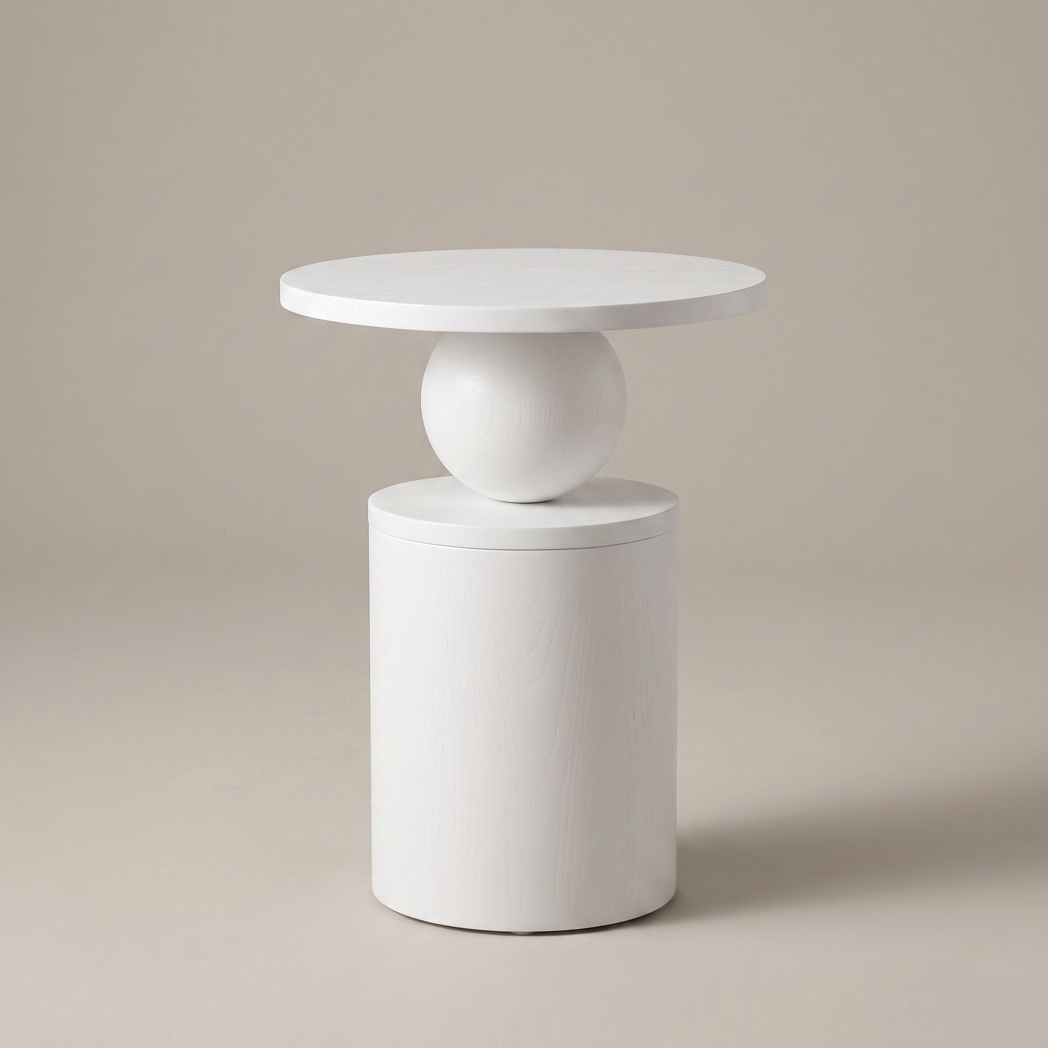 Sculptural Sphere Wood Coffee Table