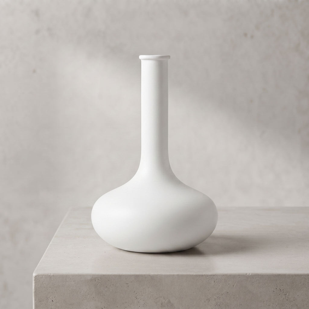 Hand-Turned Wood Genie Bottle Vase