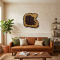 Large  Live Edge Wood Wall Clock