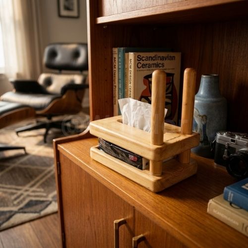 Wooden Tissue Box