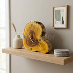 Live-Edge Wood Desk Clock