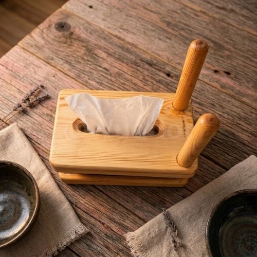 Wooden Tissue Box