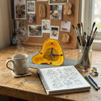 Live-Edge Wood Desk Clock