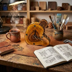 Live-Edge Wood Desk Clock
