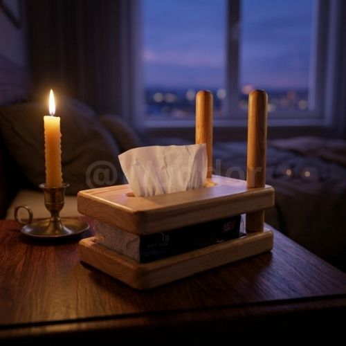Wooden Tissue Box