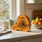Live-Edge Wood Desk Clock
