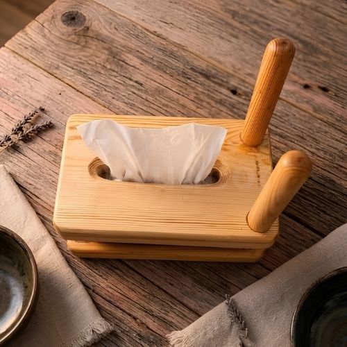 Wooden Tissue Box